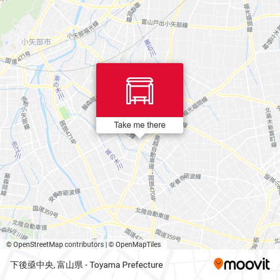 下後亟中央 map