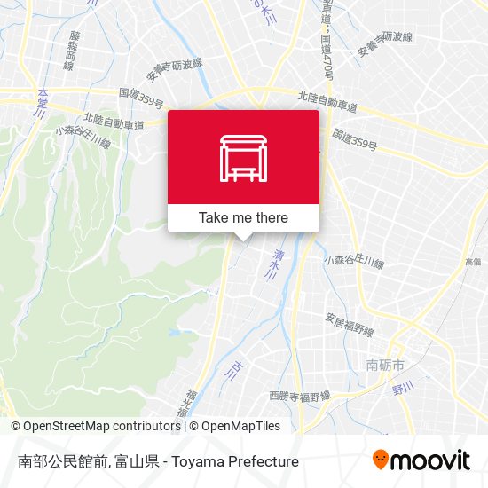 南部公民館前 map