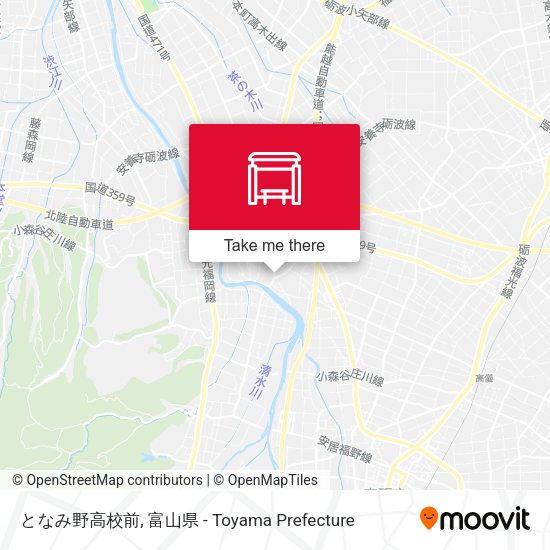 となみ野高校前 map