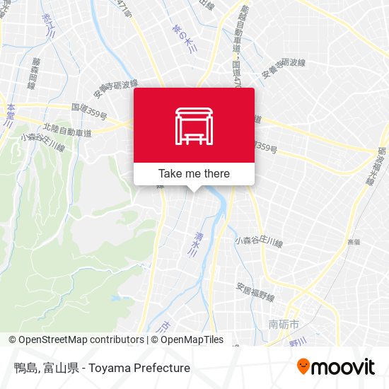 鴨島 map