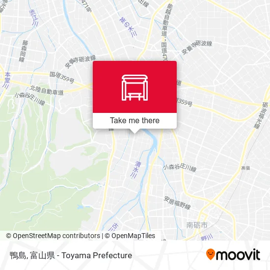 鴨島 map