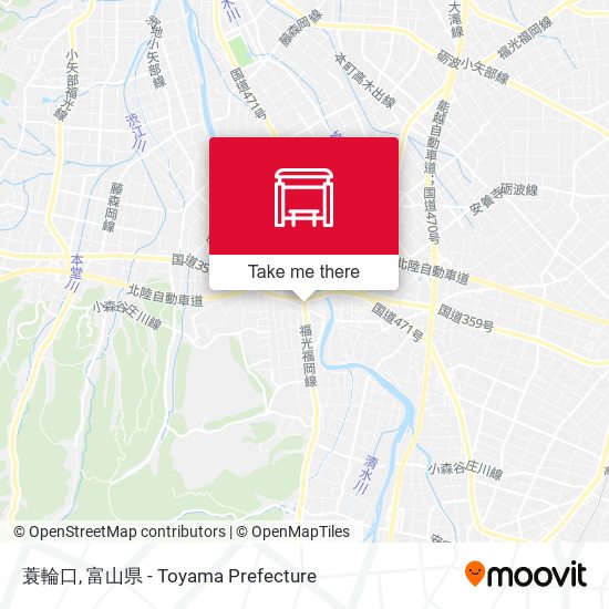 蓑輪口 map