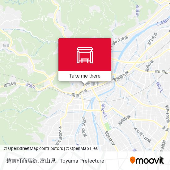越前町商店街 map
