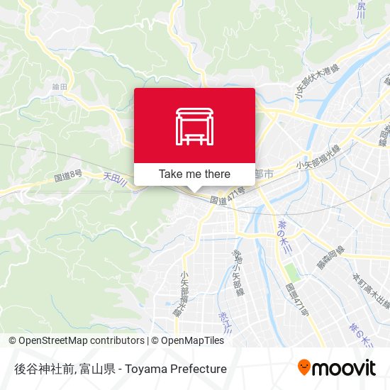 後谷神社前 map
