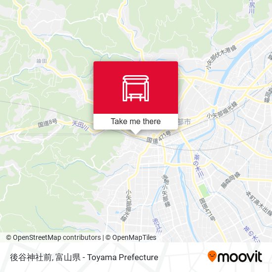 後谷神社前 map