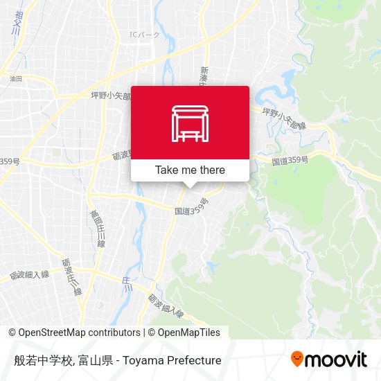 般若中学校 map
