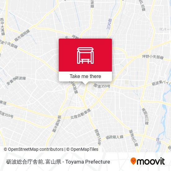 砺波総合庁舎前 map