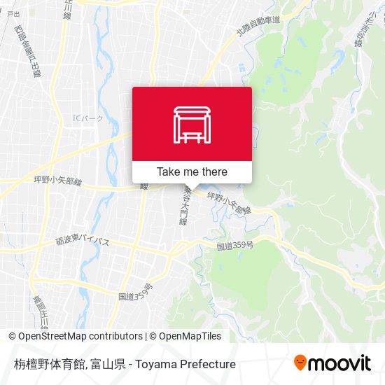 栴檀野体育館 map