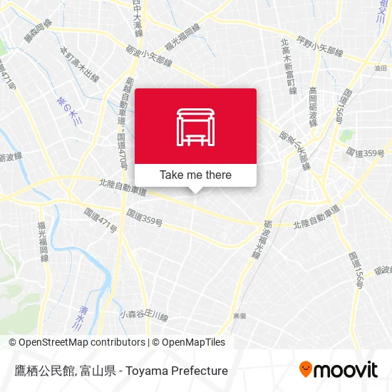 鷹栖公民館 map