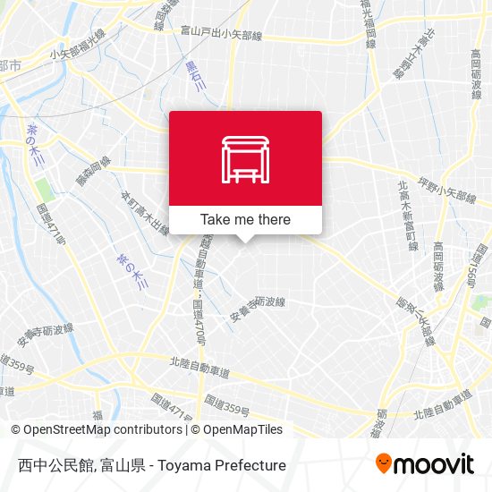 西中公民館 map