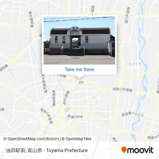 油田駅前 map