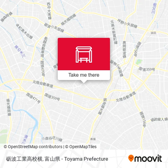 砺波工業高校横 map