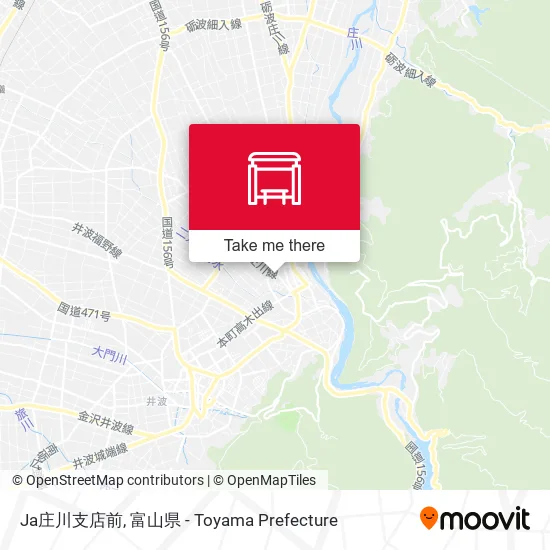 Ja庄川支店前 map