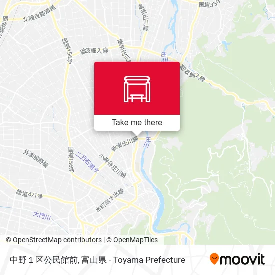 中野１区公民館前 map
