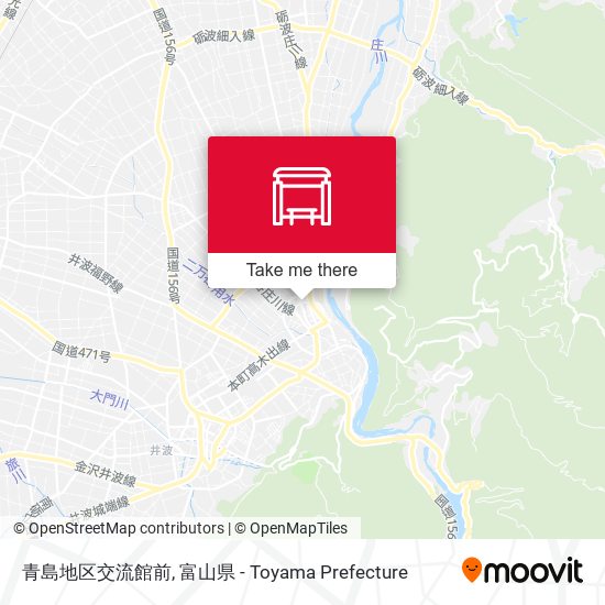 青島地区交流館前 map
