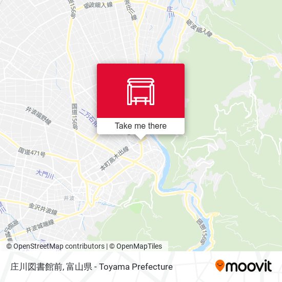 庄川図書館前 map
