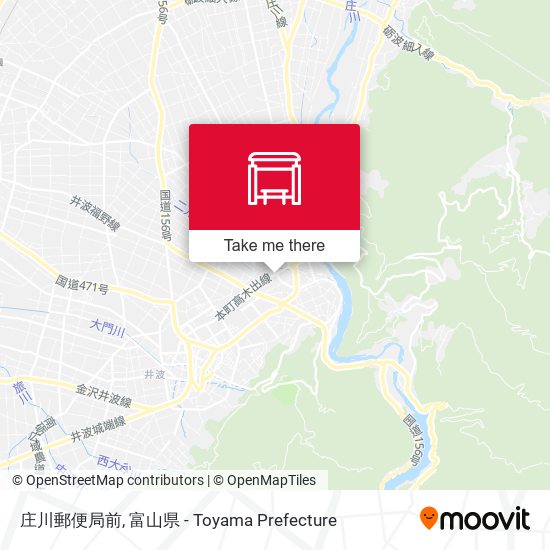 庄川郵便局前 map