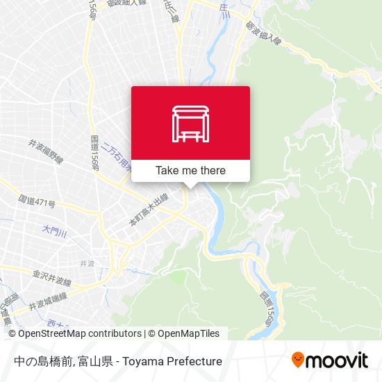 中の島橋前 map