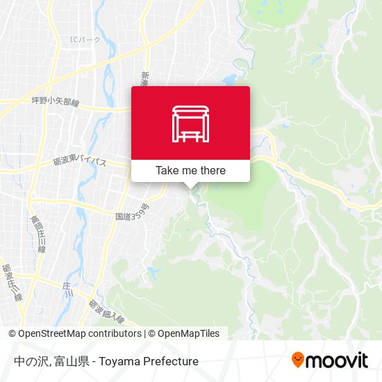 中の沢 map