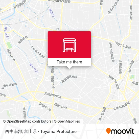 西中南部 map