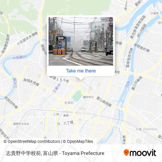 志貴野中学校前 map