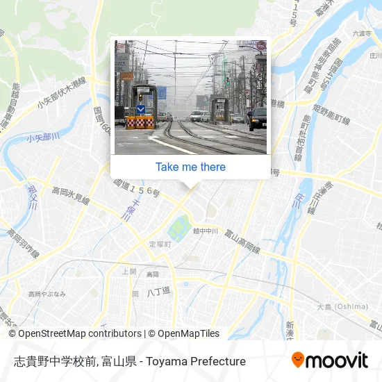 志貴野中学校前 map