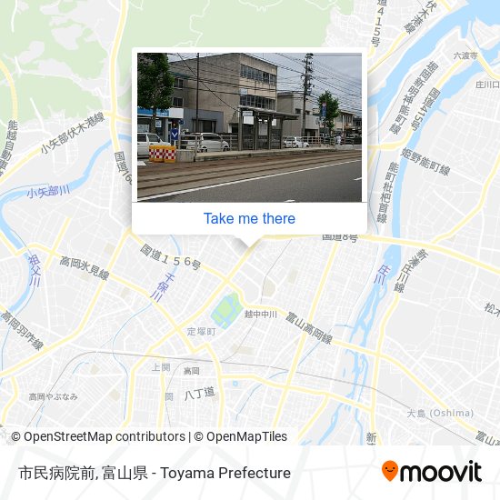 市民病院前 map