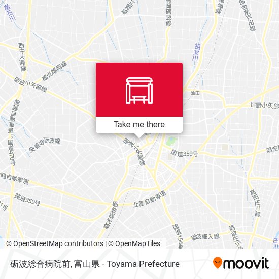 砺波総合病院前 map
