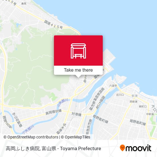 高岡ふしき病院 map