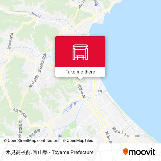 氷見高校前 map