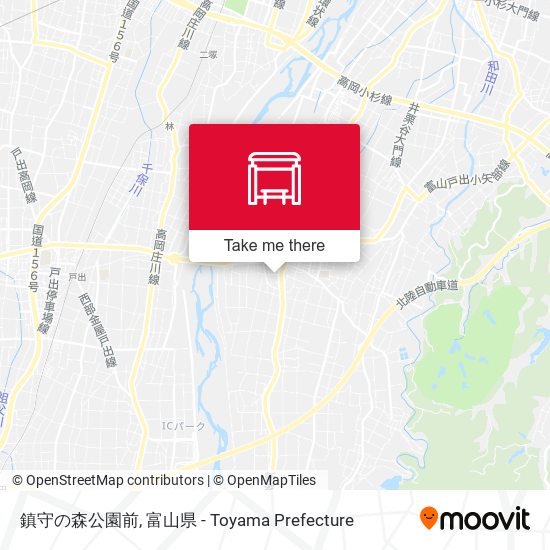鎮守の森公園前 map
