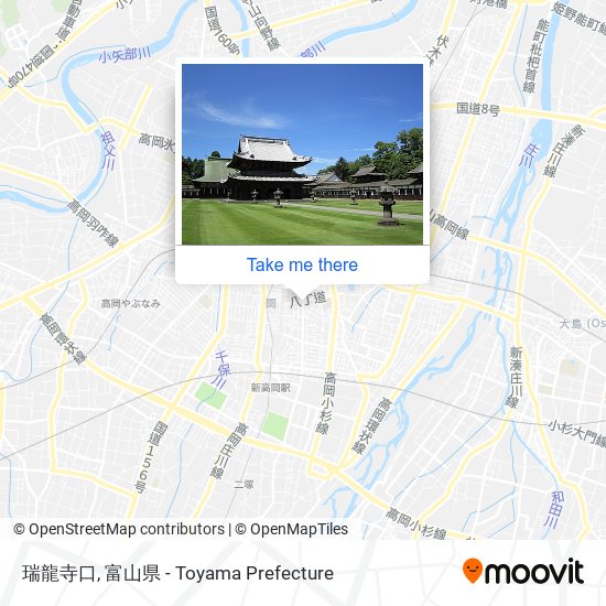 瑞龍寺口 map