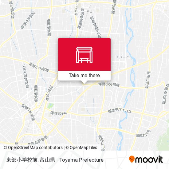 東部小学校前 map