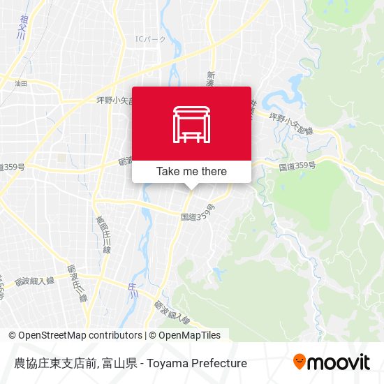 農協庄東支店前 map