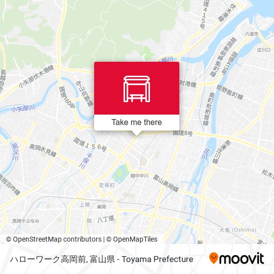 ハローワーク高岡前 map