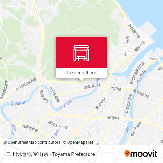 二上団地前 map