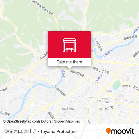 波岡西口 map