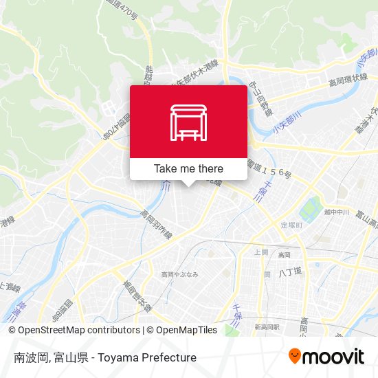 南波岡 map