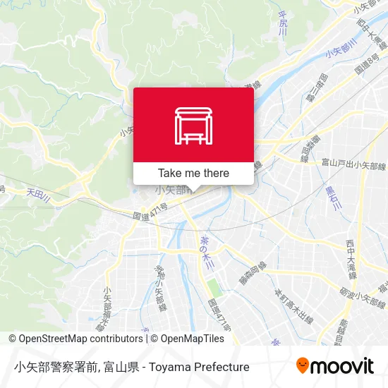 小矢部警察署前 map