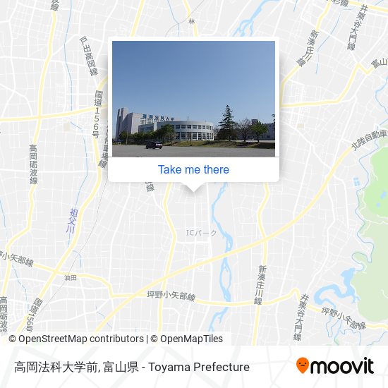 高岡法科大学前 map