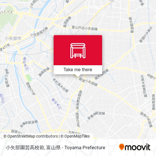 小矢部園芸高校前 map
