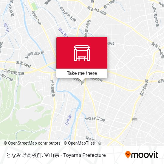 となみ野高校前 map