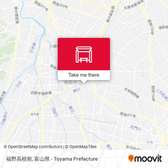 福野高校前 map
