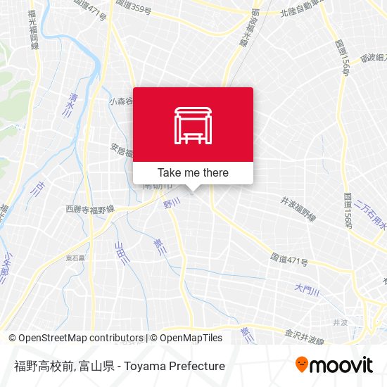 福野高校前 map