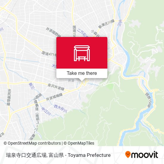 瑞泉寺口交通広場 map