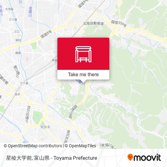 星稜大学前 map