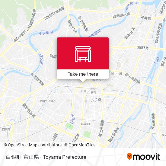 白銀町 map