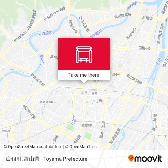 白銀町 map