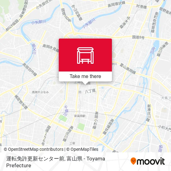 運転免許更新センター前 map