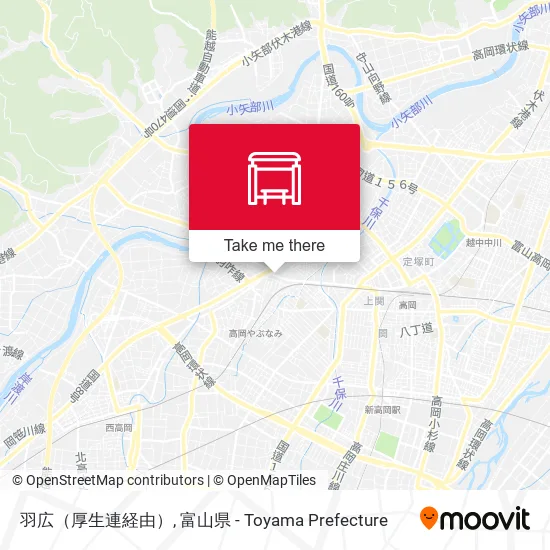 羽広（厚生連経由） map